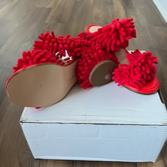 AGL Red Textured mules - Picture 5 of 8